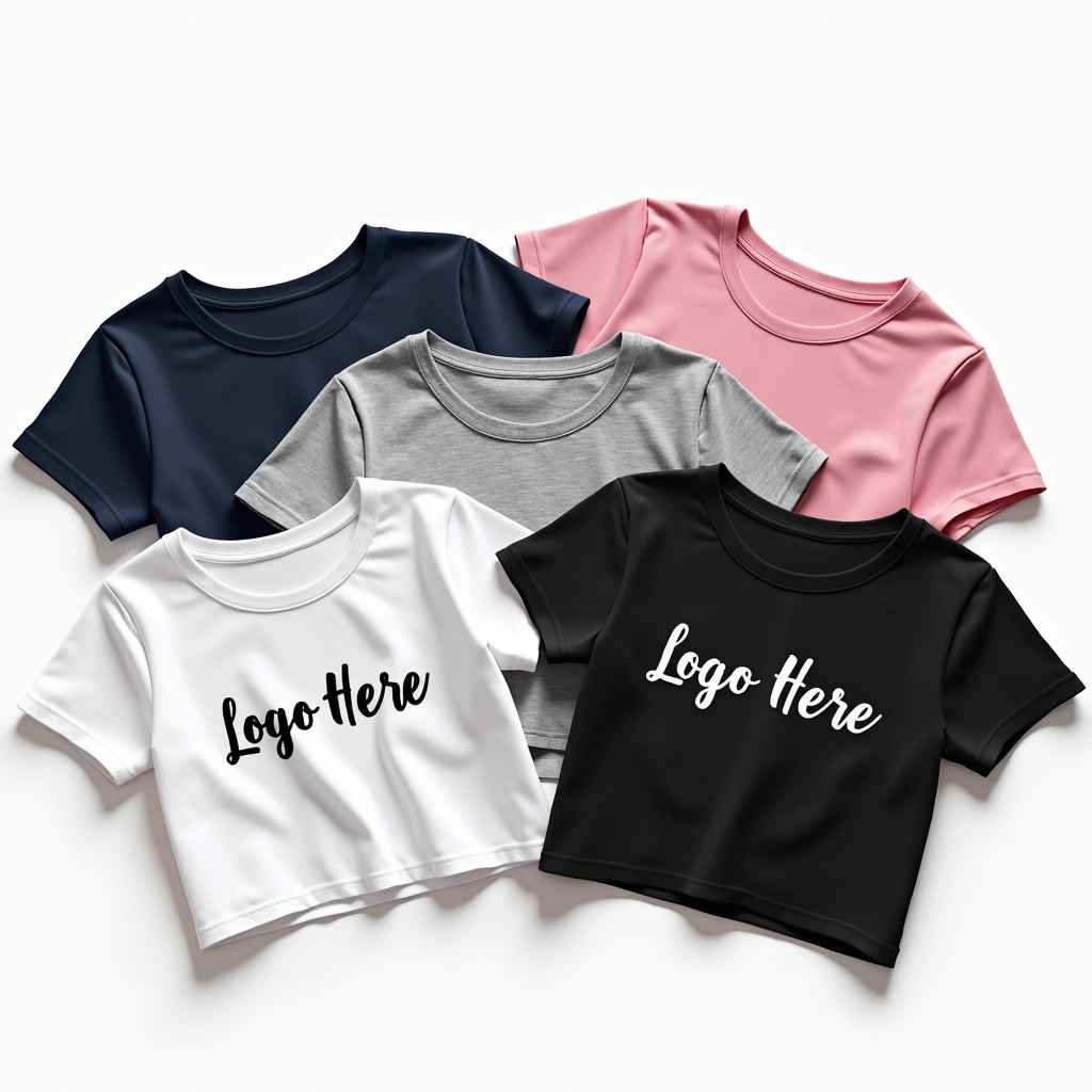 Customized Printing on Female  Crop Top T-Shirt